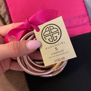 Budhagirl champagne all weather bangles size small